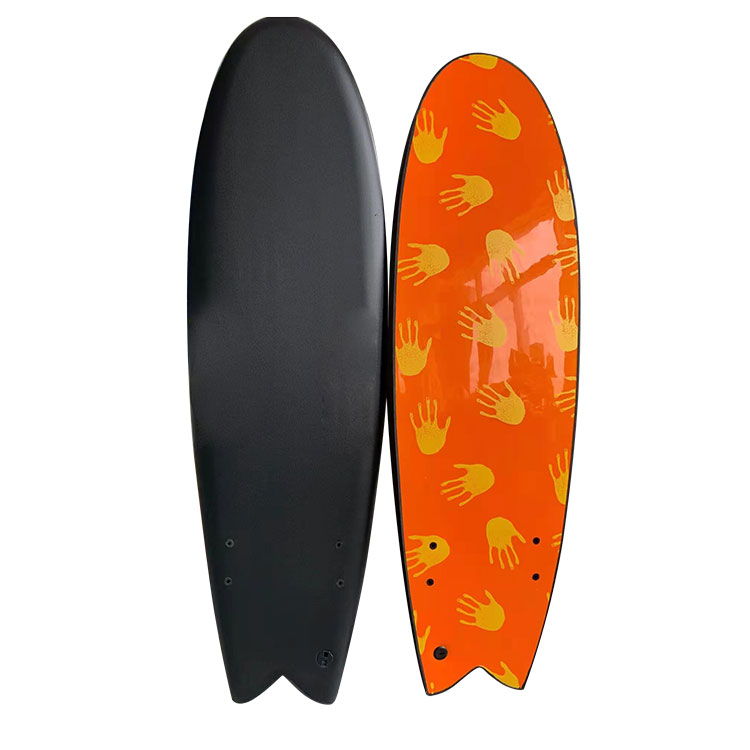 2개의 지느러미가 있는 5'10 Fish Surfboard 폼 보드